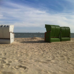 Strandkörbe am Südstrand von Wyk